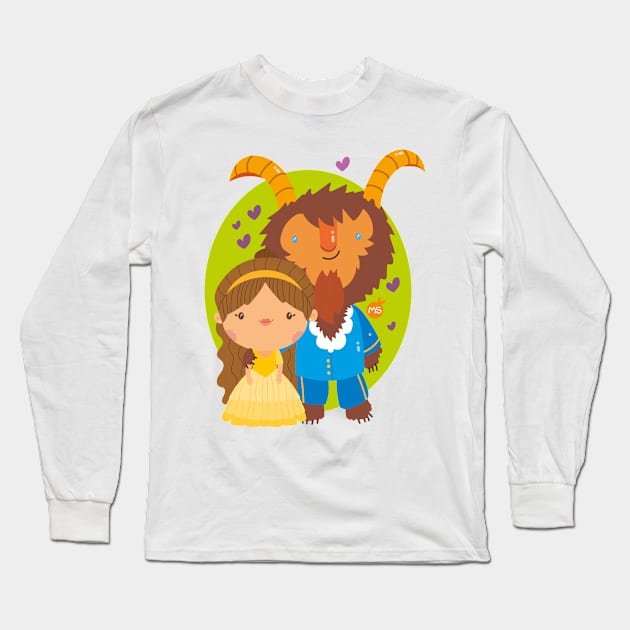 Beauty and the Beast Long Sleeve T-Shirt by MisturaDesign